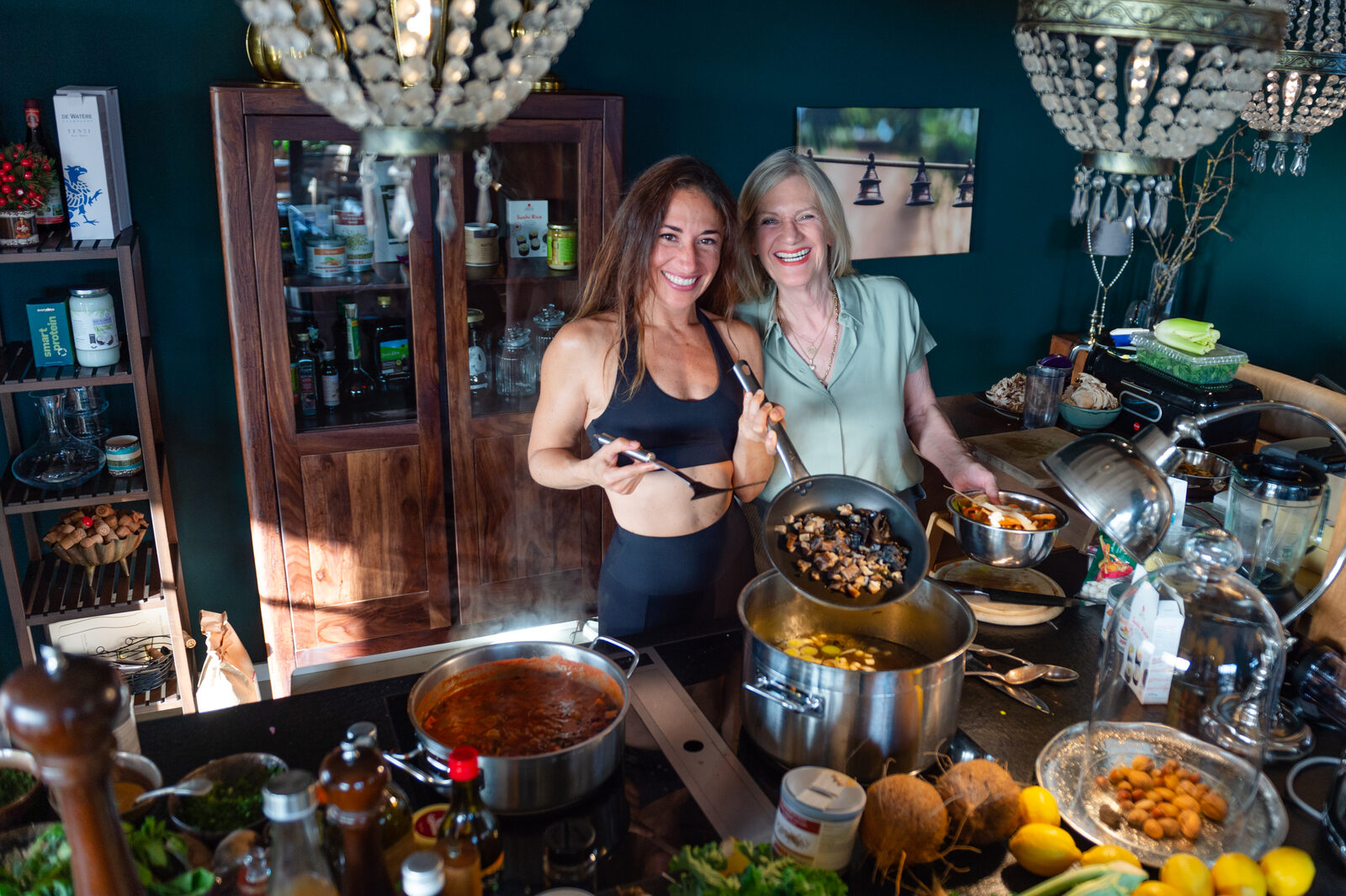Zubereitung des Detox Catering